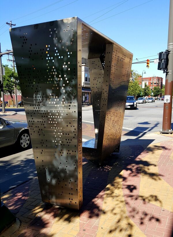 محطة الحافلات العمومية في مدينة كليفلاند، ولاية أوهايو، الولايات المتحدة - سبوتنيك عربي