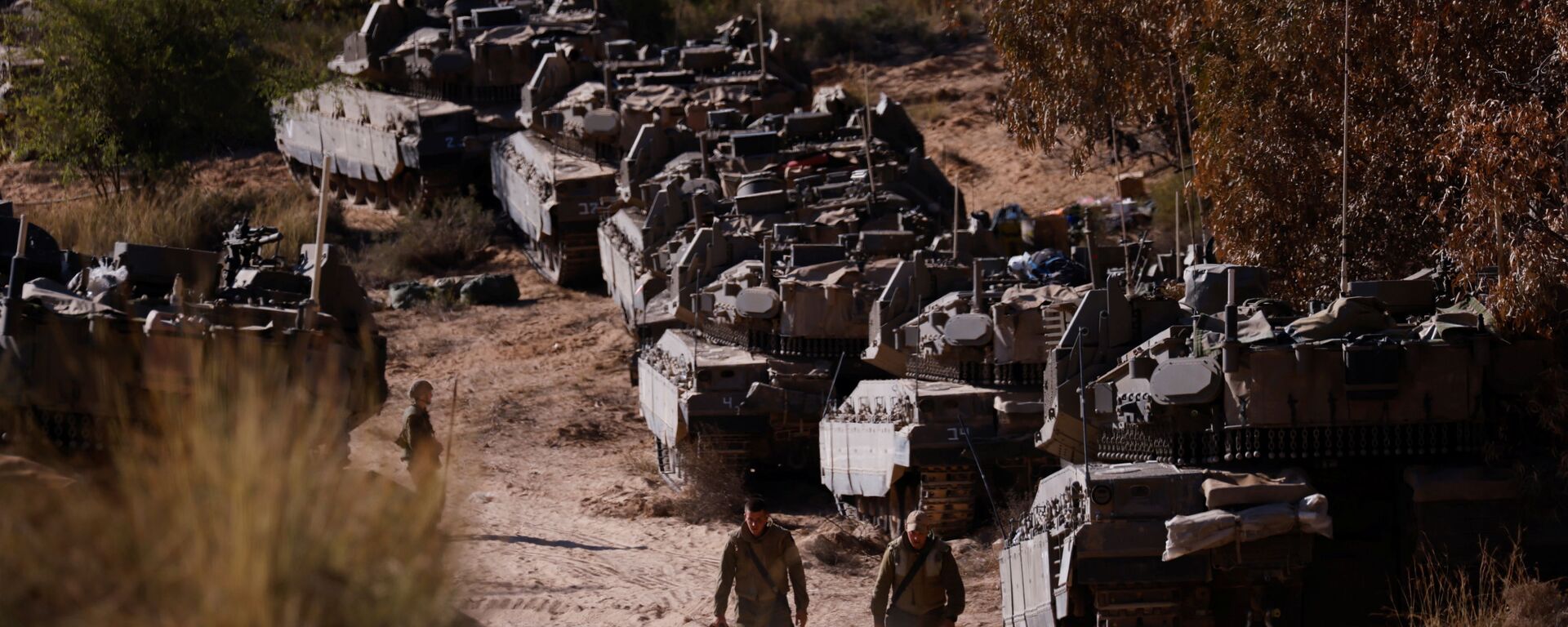 جنود الجيش الإسرائيلي على حدود قطاع غزة، فلسطين، إسرائيل 15 مايو 2021 - سبوتنيك عربي, 1920, 06.12.2021