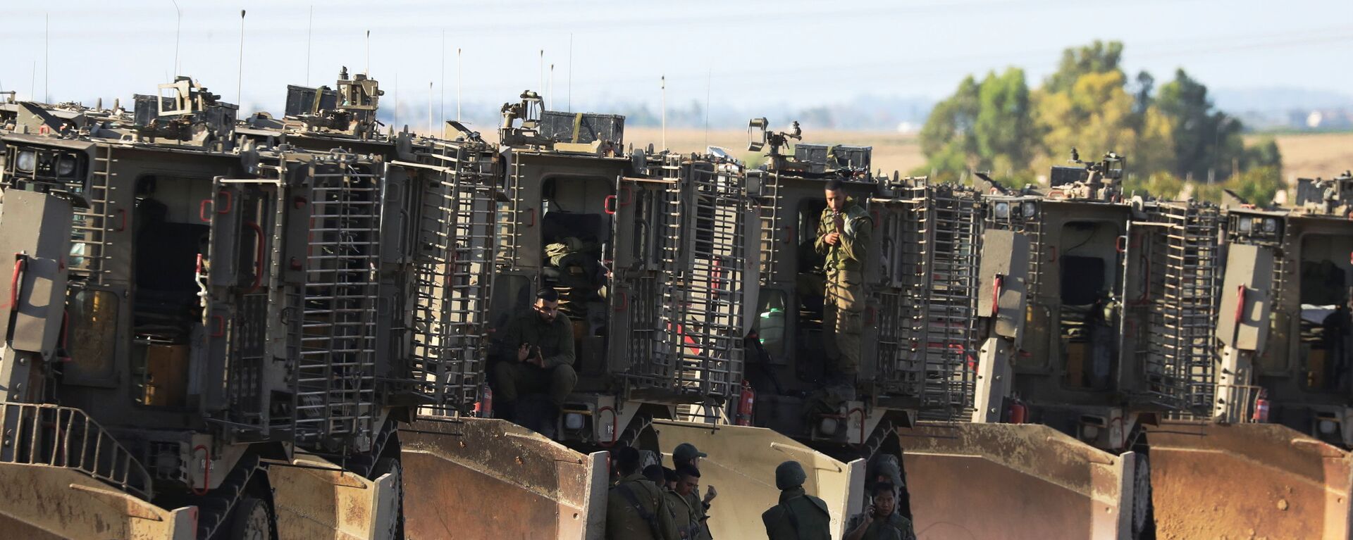 جنود الجيش الإسرائيلي على حدود قطاع غزة، فلسطين، إسرائيل 14 مايو 2021 - سبوتنيك عربي, 1920, 24.07.2021