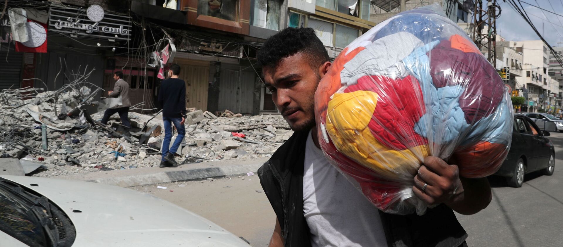 عودة الفلسطينيين إلى منازلهم بعد اتفاق وقف إطلاق النار، قطاع غزة 21 مايو 2021 - سبوتنيك عربي, 1920, 22.05.2021