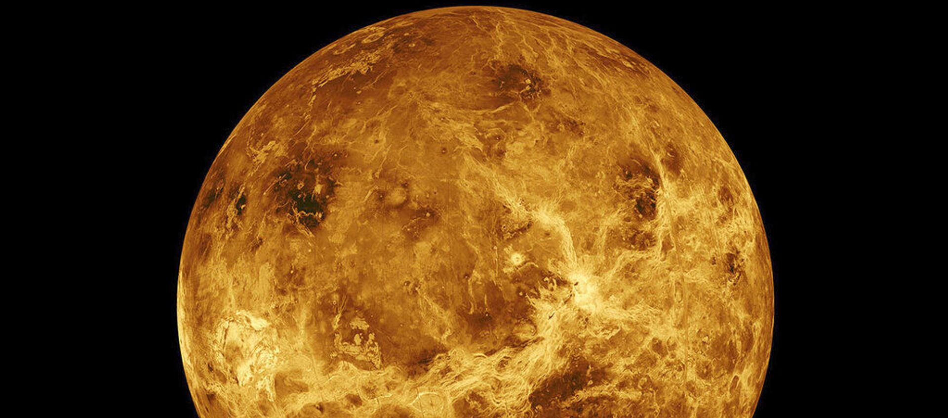 تظهر الصورة التي قدمتها وكالة ناسا كوكب الزهرة. تم تكوين الصورة ببيانات من المسبارين الأمريكيين Magellan و Pioneer Venus Orbiter . - سبوتنيك عربي, 1920, 01.11.2021