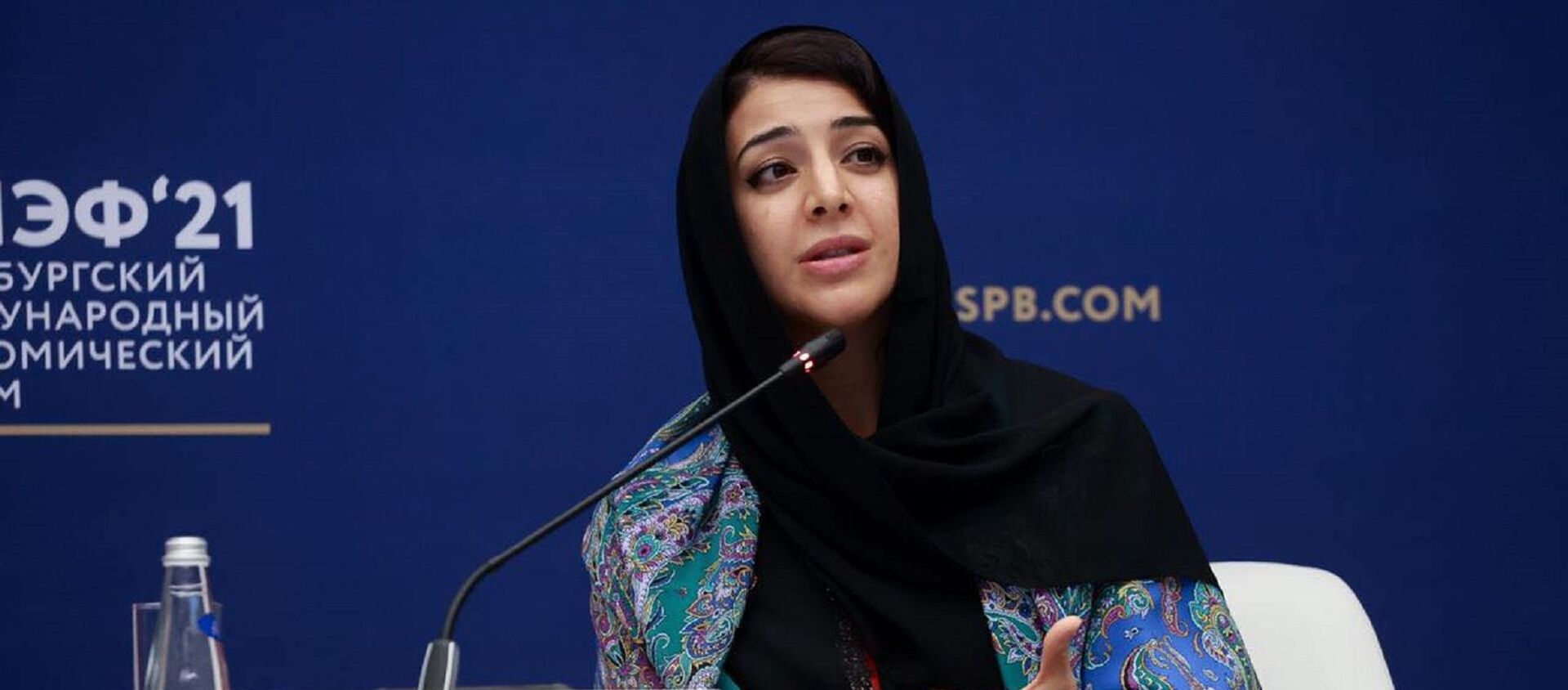 وزيرة الدولة الإماراتية لشؤون التعاون الدولي، ريم الهاشمي، منتدى سان بطرسبورغ الاقتصادي الدولي، 4 يونيو/ حزيران 2021 - سبوتنيك عربي, 1920, 03.06.2021