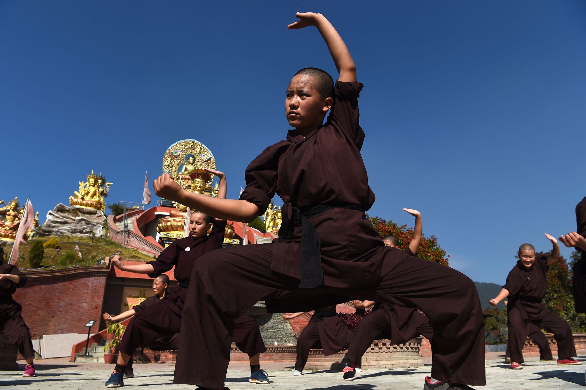 لاعبا كونغ فو يبدعان في أداء حركات قتالية متزامنة... فيديو - سبوتنيك عربي, 1920, 06.06.2021