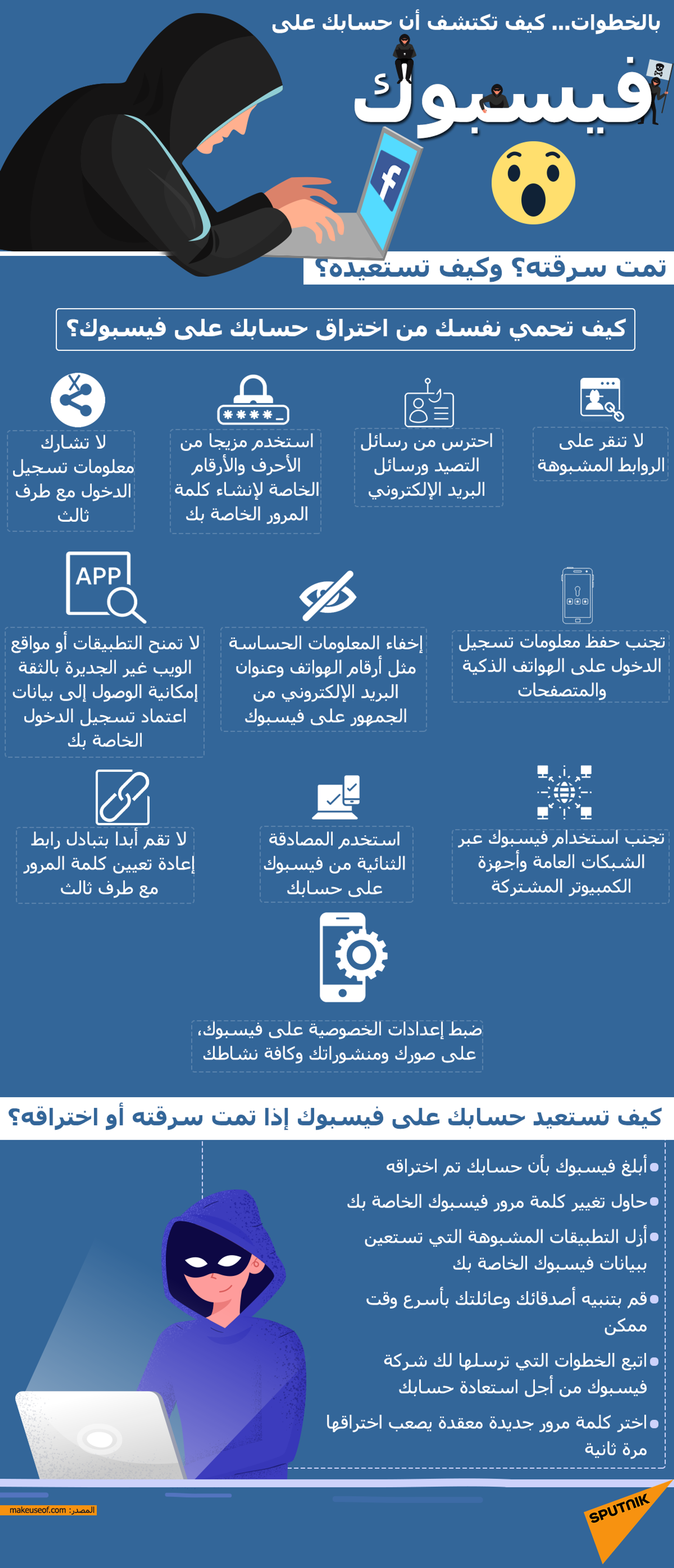 كيف تحمي حسابك على فيسبوك من السرقة؟ وكيف تستعيده؟ - سبوتنيك عربي, 1920, 17.06.2021