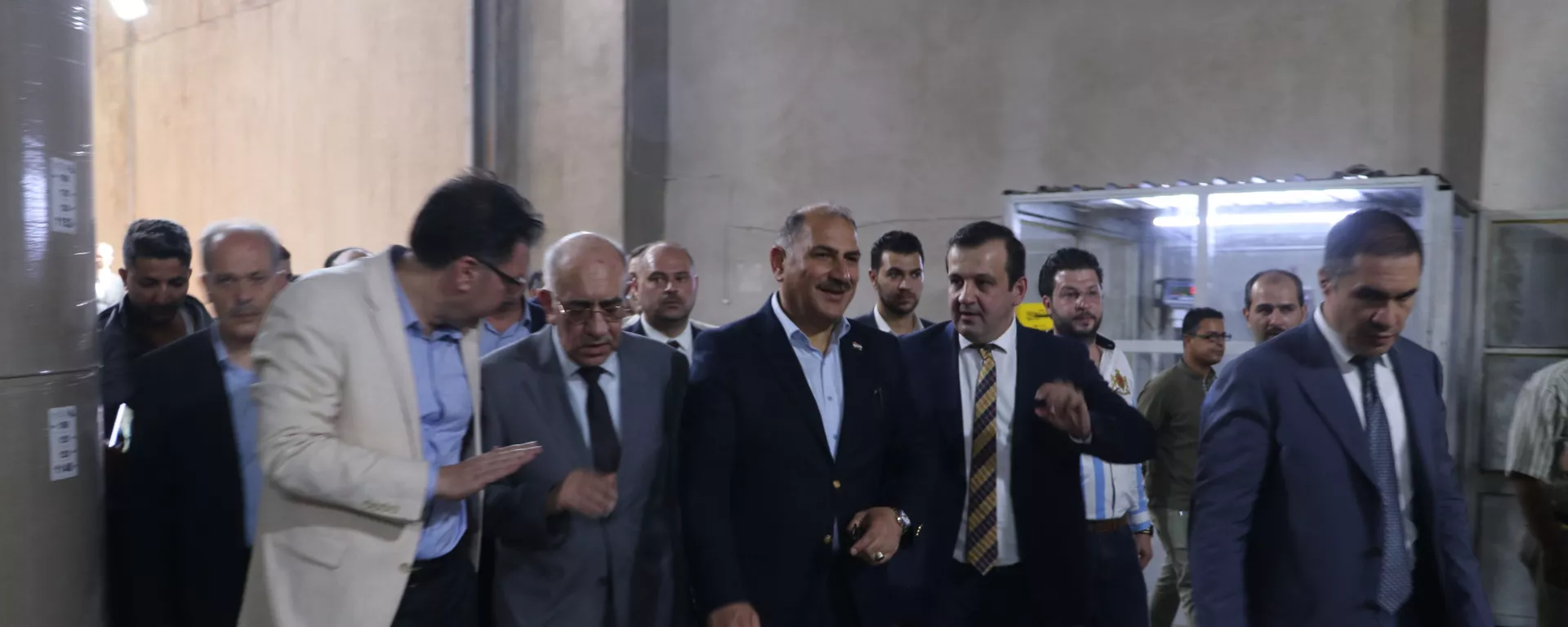 زيارة وزير الصناعة العراقي منهل عزيز الخباز إلى مدينة حلب برفقة وزير الصناعة السوري زياد صبحي صباغ - سبوتنيك عربي, 1920, 13.01.2023