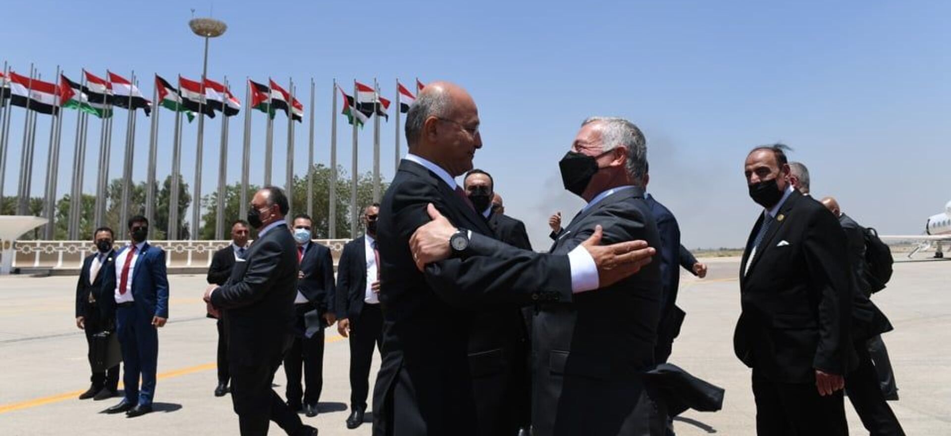 الرئيس العراقي برهم صالح يستقبل الملك عبد الله ملك لاأردن - سبوتنيك عربي, 1920, 27.06.2021