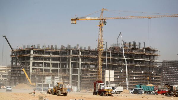 منظر عام لأعمال البناء في العاصمة الإدارية الجديدة، مصر 5 يوليو 2021 - سبوتنيك عربي