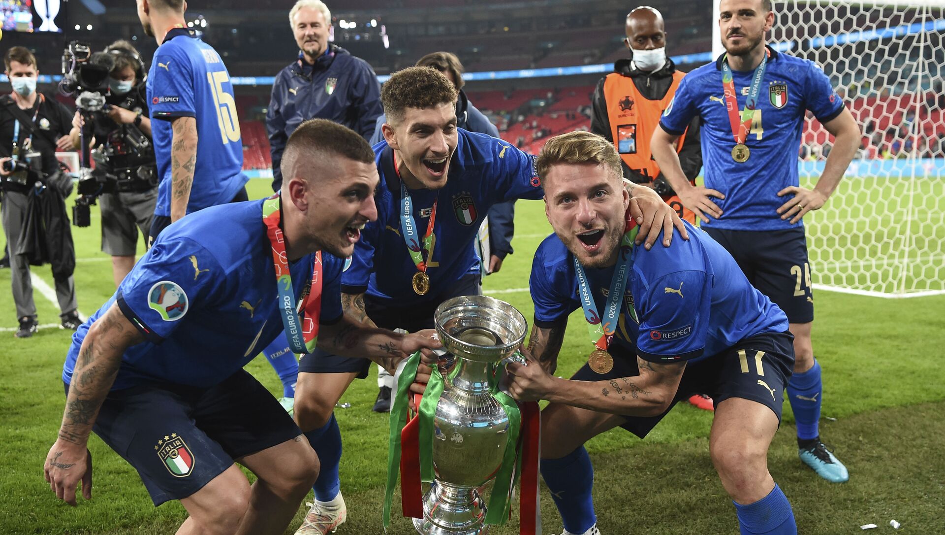 المنتخب الإيطالي يفوز بكأس بطولة أمم أوروبا يورو 2020 في ملعب ويمبلي، لندن، إنجلترا 11 يوليو 2021 المنتخب الإيطالي يفوز بكأس بطولة أمم أوروبا يورو 2020 في ملعب ويمبلي، لندن، إنجلترا 11 يوليو 2021 - سبوتنيك عربي, 1920, 13.07.2021