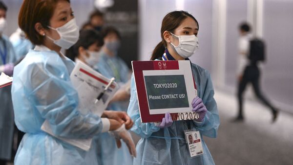  التحضيرات الأخيرة قبل انطلاق أولمبياد طوكيو 2020، الألعاب الأولمبية الصيفية في طوكيو، اليابان 14 يوليو 2021 - سبوتنيك عربي