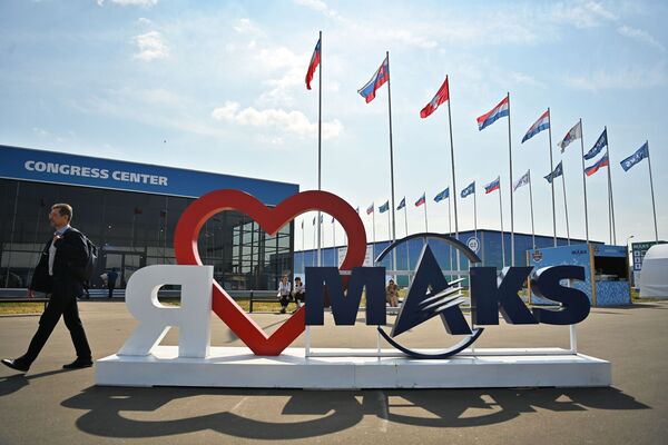 انطلاق فعاليات معرض الطيران الدولي ماكس 2021 في القاعدة الجوية جوكوفسكي، ضواحي موسكو، روسيا 20 يوليو 2021 - سبوتنيك عربي