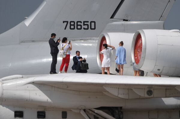 انطلاق فعاليات معرض الطيران الدولي ماكس 2021 في القاعدة الجوية جوكوفسكي، ضواحي موسكو، روسيا 20 يوليو 2021 - سبوتنيك عربي