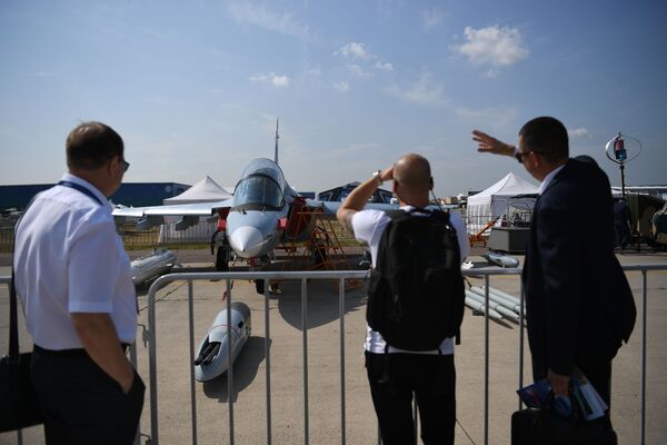 انطلاق فعاليات معرض الطيران الدولي ماكس 2021 في القاعدة الجوية جوكوفسكي، ضواحي موسكو، روسيا 20 يوليو 2021 - سبوتنيك عربي