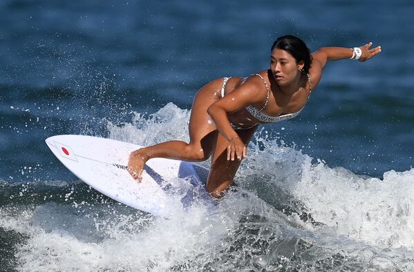 ماخينا مايدا (اليابان) خلال التدريب قبل انطلاق مسابقات في دورة الألعاب الأولمبية الصيفية الـ23 في طوكيو، اليابان 22 يوليو 2021 - سبوتنيك عربي