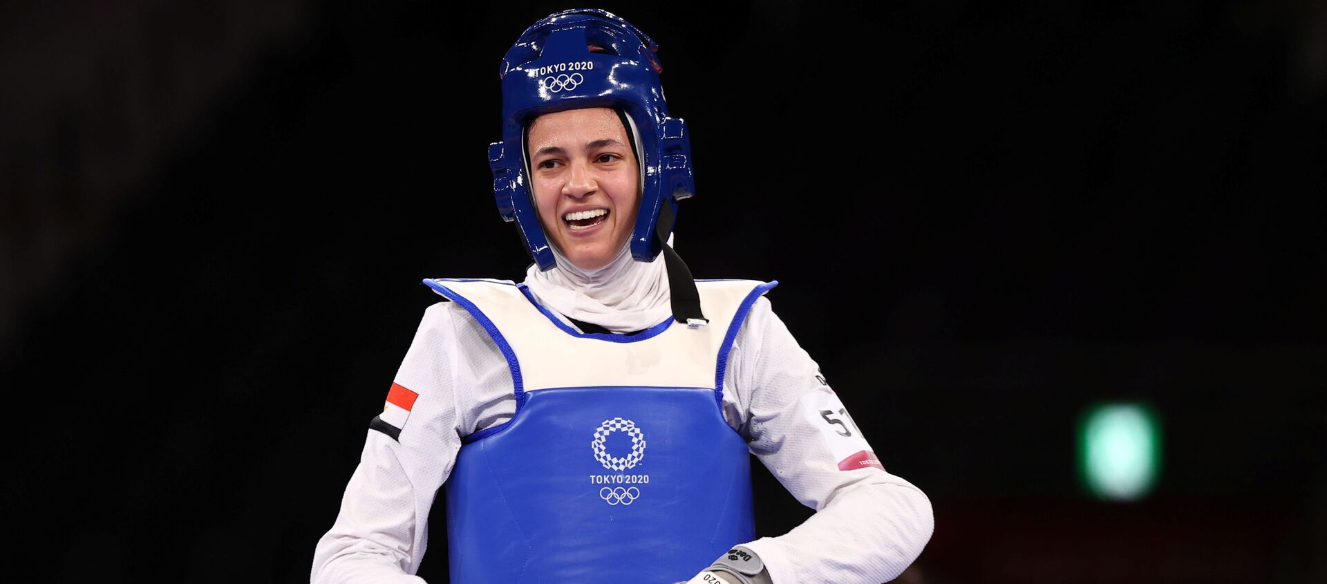 لاعبة التايكوندو المصرية، هداية ملاك، في أولمبياد طوكيو 2020، 26 يوليو/ تموز 2021 - سبوتنيك عربي, 1920, 26.07.2021