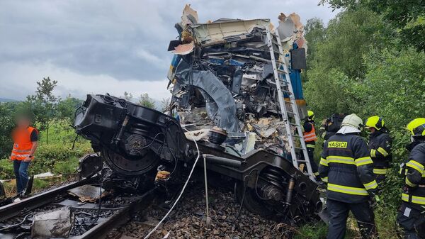 صورة أرشيفية.. تصادم قطارين - سبوتنيك عربي