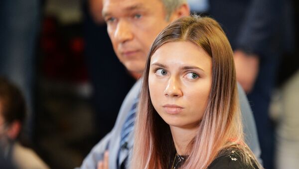 اللاعبة البيلاروسية كريستينا تيمانوفسكايا  - سبوتنيك عربي