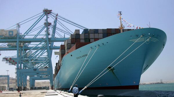 ميناء طنجة المغربي المطل على المتوسط في يوم افتتاحه 27 يوليو 2007 - سبوتنيك عربي