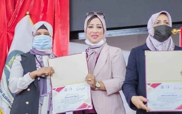 بريكة بالتمر رئيسة مفوضية المجتمع المدني بليبيا - سبوتنيك عربي