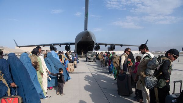 مطار أحمد كرزاي الدولي  في كابول، أفغانستان 24 أغسطس 2021 - سبوتنيك عربي