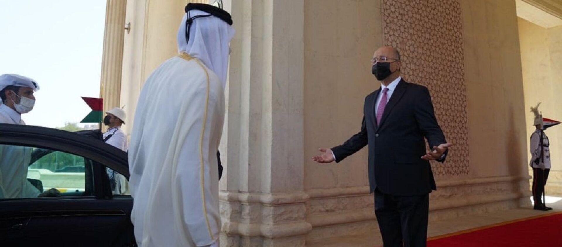 رئيس الجمهورية العراقي برهم صالح يستقبل أمير قطر تميم بن حمد - سبوتنيك عربي, 1920, 28.08.2021