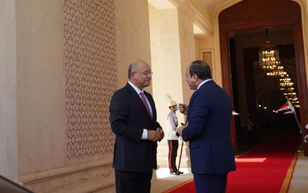 رئيس الجمهورية العراقي برهم صالح يستقبل الرئيس المصري عبد الفتاح السيسي - سبوتنيك عربي