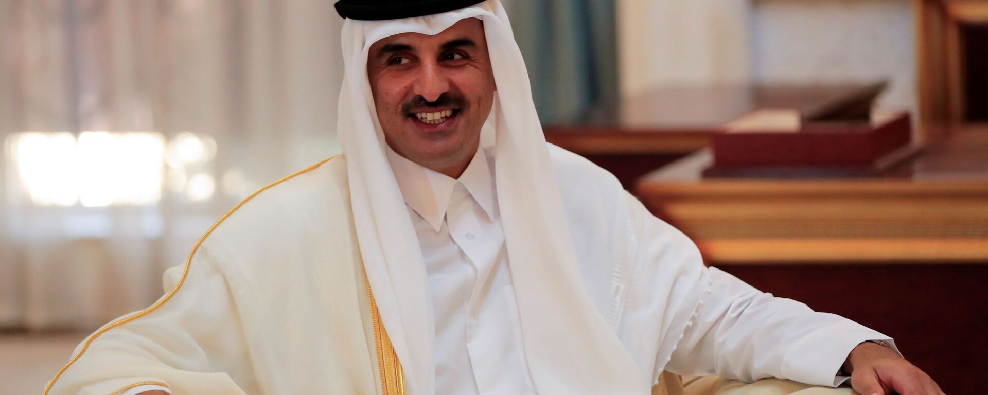 أمير قطر، الشيخ تميم بن حمد آل ثاني، خلال مشاركته في مؤتمر بغداد للتعاون والشراكة، 28 أغسطس/ آب 2021 - سبوتنيك عربي, 1920, 02.10.2021