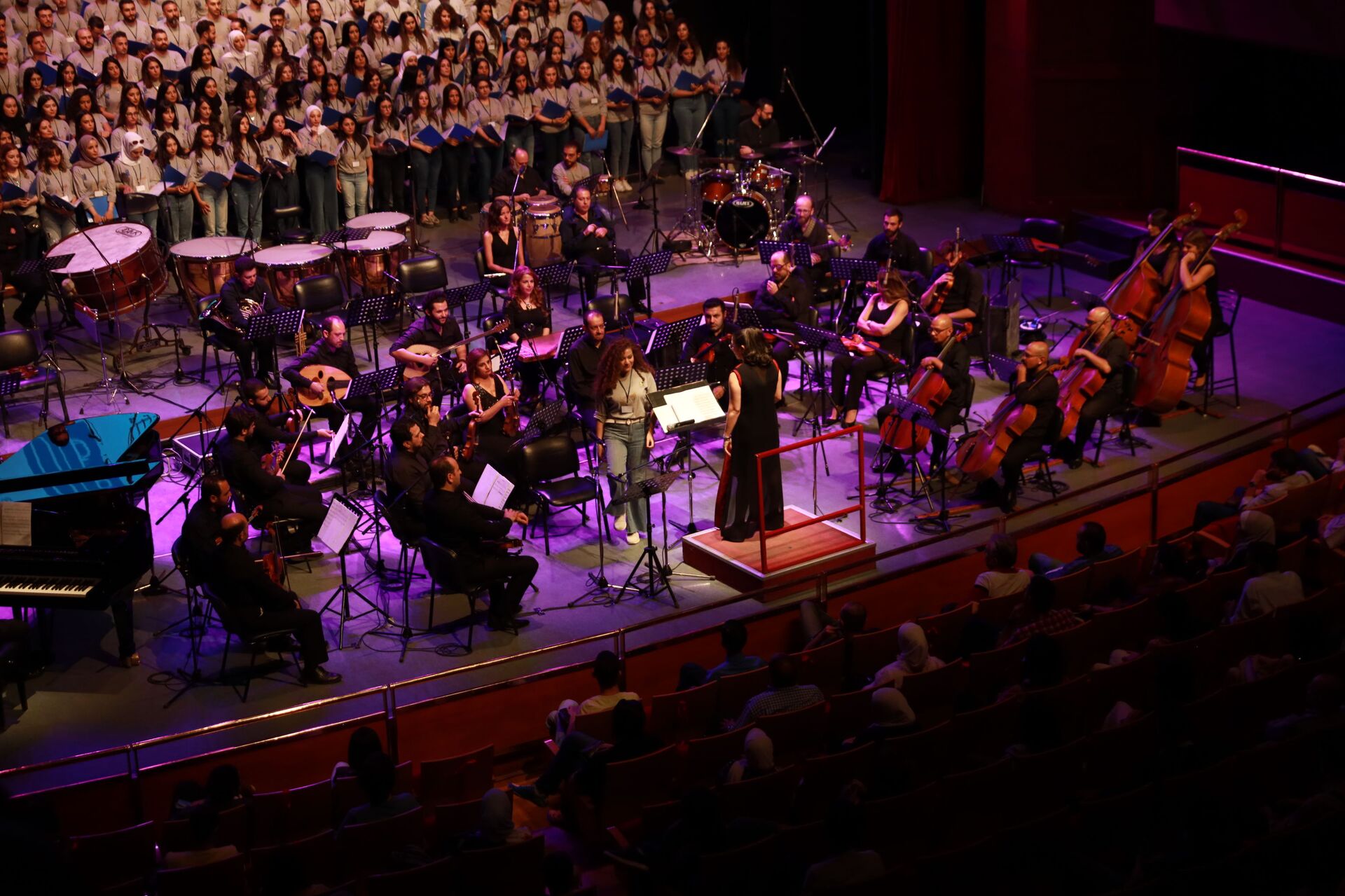 مشروع تناغم سورية برعاية برنامج الأمم المتحدة الإنمائي UNDP، وبالتعاون مع فرقة كورال غاردينيا، تحت شعار صوتي وصوتك مسموعين، دمشق، سوريا 1 سبتمبر 2021 - سبوتنيك عربي, 1920, 23.11.2021