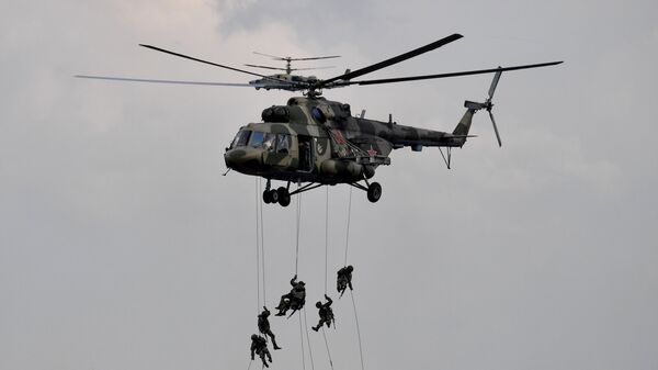 مناورات الغرب 2021 المشتركة بين روسيا و بيلاروسيا - مروحيات مي-8 - سبوتنيك عربي