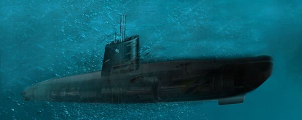 رسم لغواصة مجهولة الهوية في أعماق المحيط  - سبوتنيك عربي
