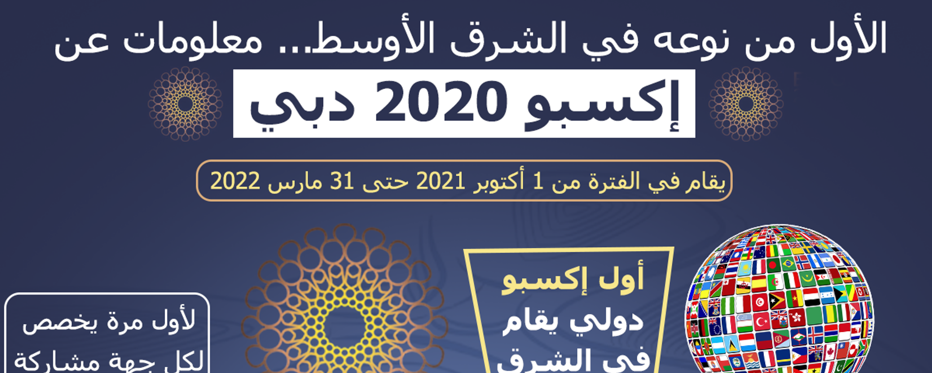 إكسبو 2020 دبي إنفوجراف - سبوتنيك عربي, 1920, 30.09.2021