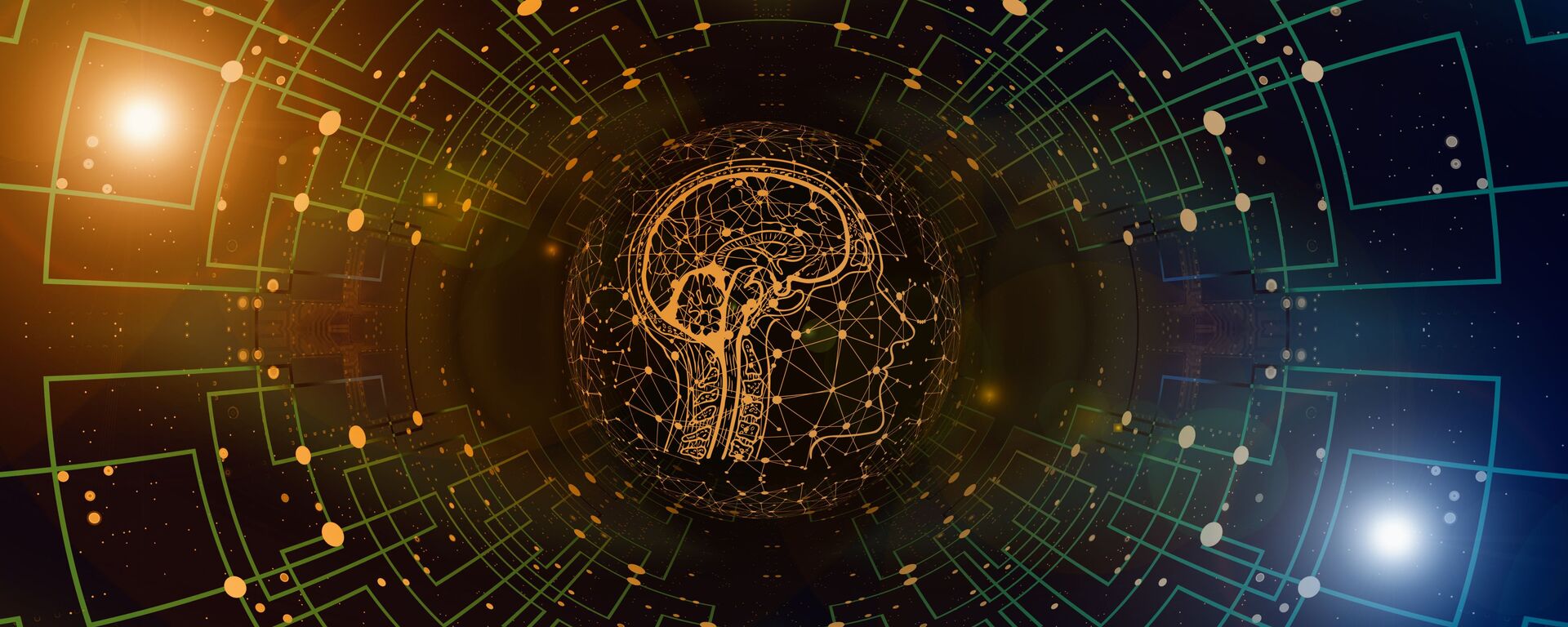 صورة تعبيرية لدمج الدماغ مع الخلايا الإلكترونية   - سبوتنيك عربي, 1920, 05.10.2021