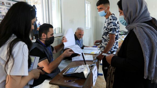 الانتخابات العراقية في دهوك، العراق 8 أكتوبر 2021 - سبوتنيك عربي