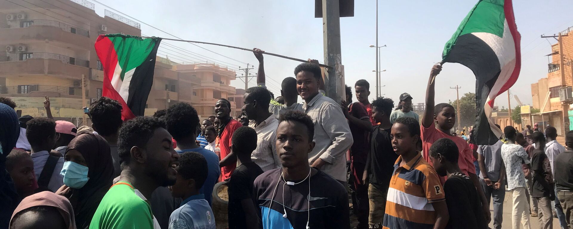 مظاهرات في شوارع مدينة الخرطوم، السودان 25 أكتوبر 2021 - سبوتنيك عربي, 1920, 29.03.2022