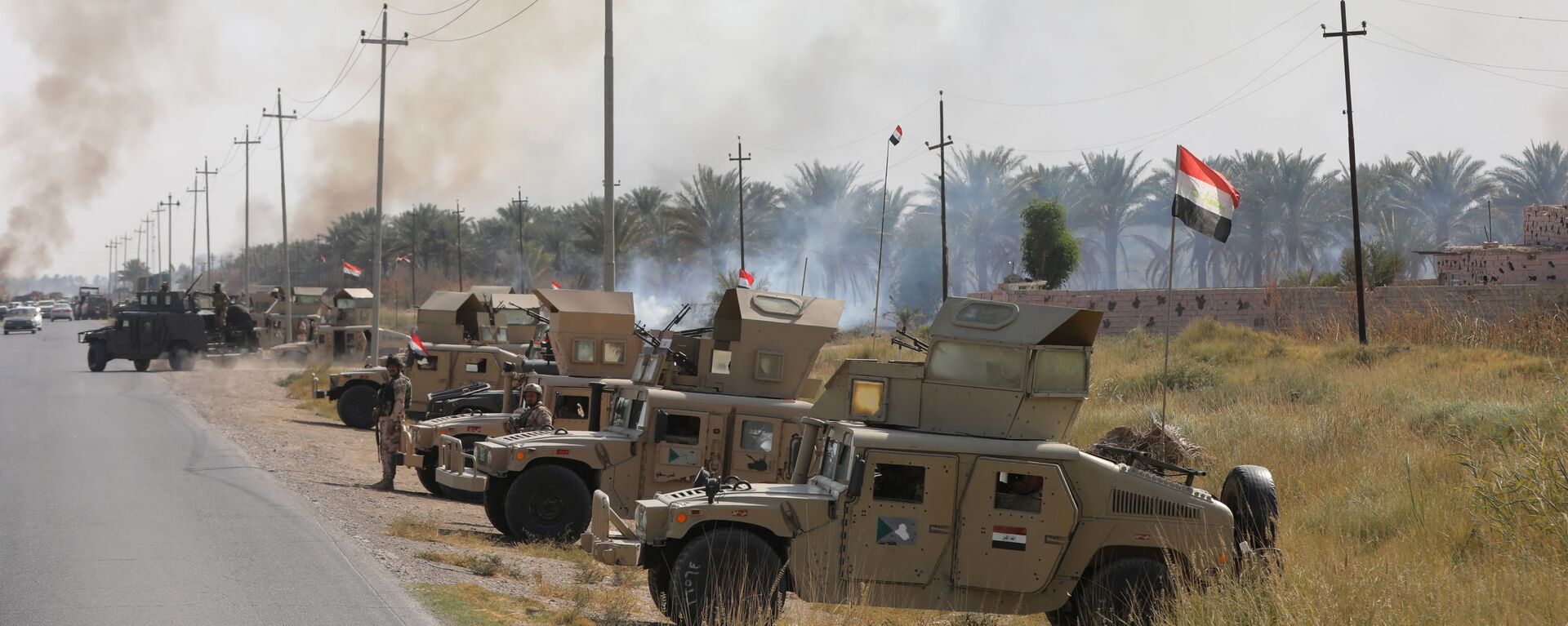 قوات الأمن العراقي بالقرب من موقع هاجمته عناصر تنظيم داعش في مقدادية، العراق 27 أكتوبر 2021  - سبوتنيك عربي, 1920, 02.02.2022