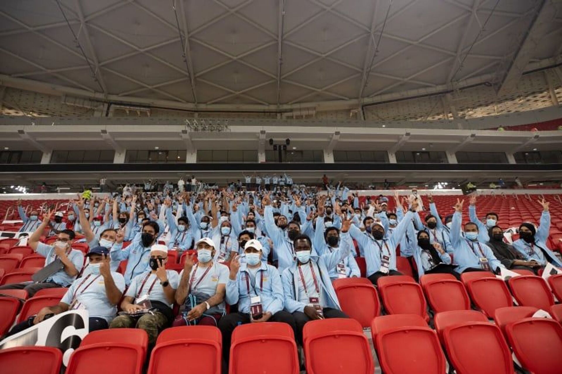 متطوعو اللجنة العليا للمشاريع والإرث يتطلعون إلى كأس العرب - سبوتنيك عربي, 1920, 23.11.2021