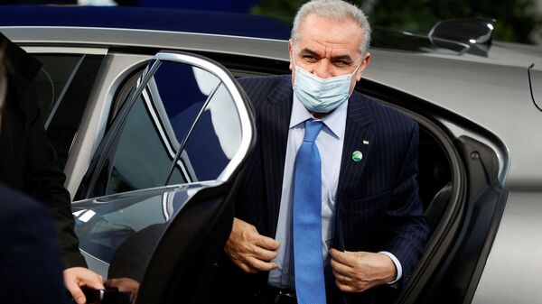  رئيس الوزراء الفلسطيني، محمد اشتية، في غلاسكو خلال قمة المناخ - سبوتنيك عربي