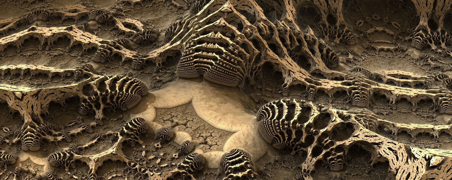 ترسبات وبقايا تشكلت في قاع أحد الكهوف  - سبوتنيك عربي, 1920, 06.11.2021