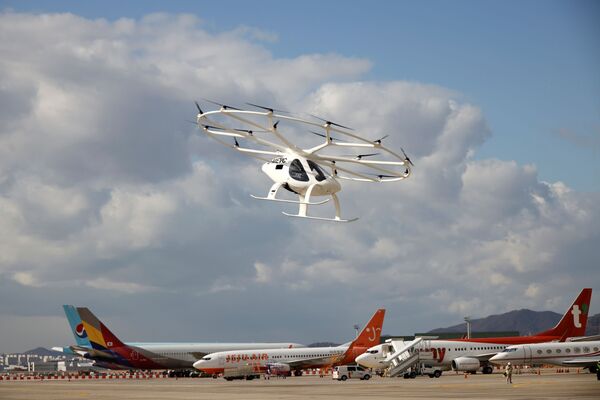 التاكسي الجوي في مطار جيمبو في سئول، كوريا الجنوبية 11 نوفمبر 2021 - سبوتنيك عربي