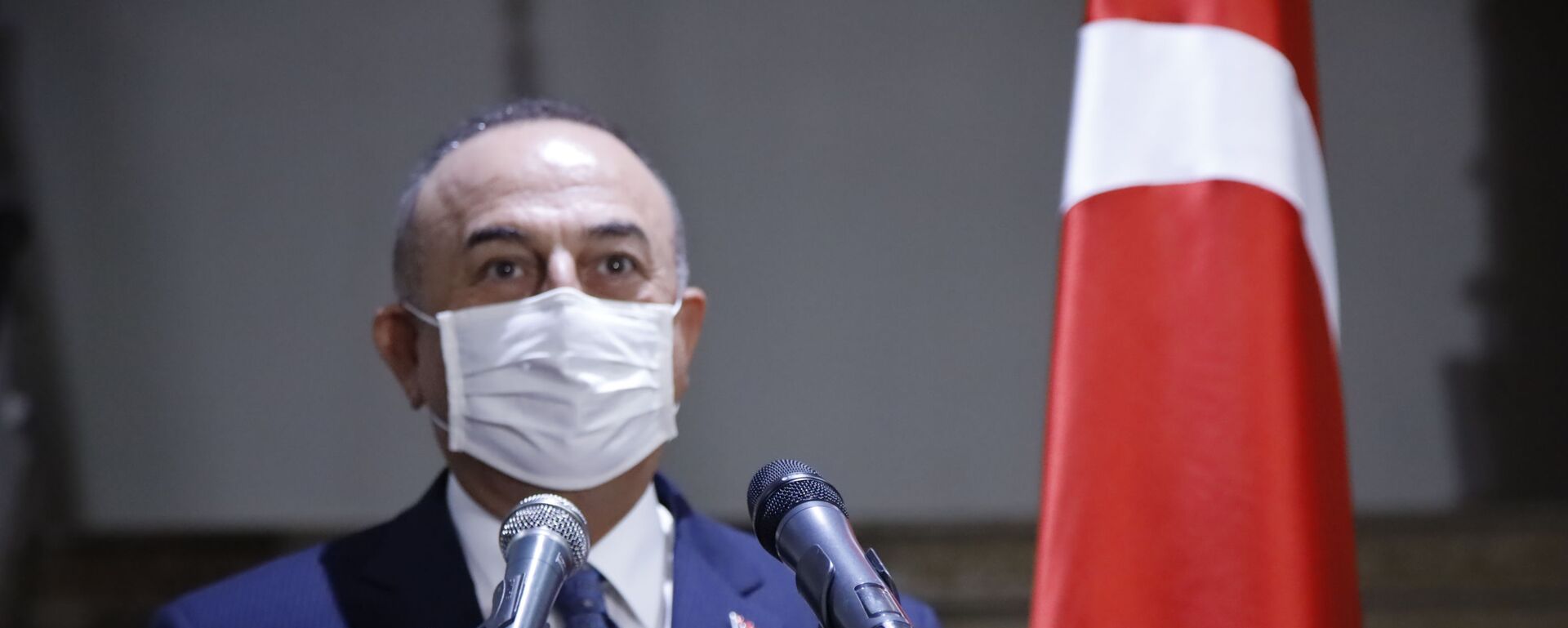 وزير الخارجية التركية مولود جاووش أوغلو بعد لقاءه نظيره اللبناني عبد الله بو حبيب في بيروت، لبنان 16 نوفمبر 2021 - سبوتنيك عربي, 1920, 16.11.2021