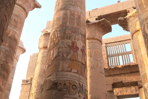 ترميم آثار فرعونية، الأقصر، مصر - سبوتنيك عربي