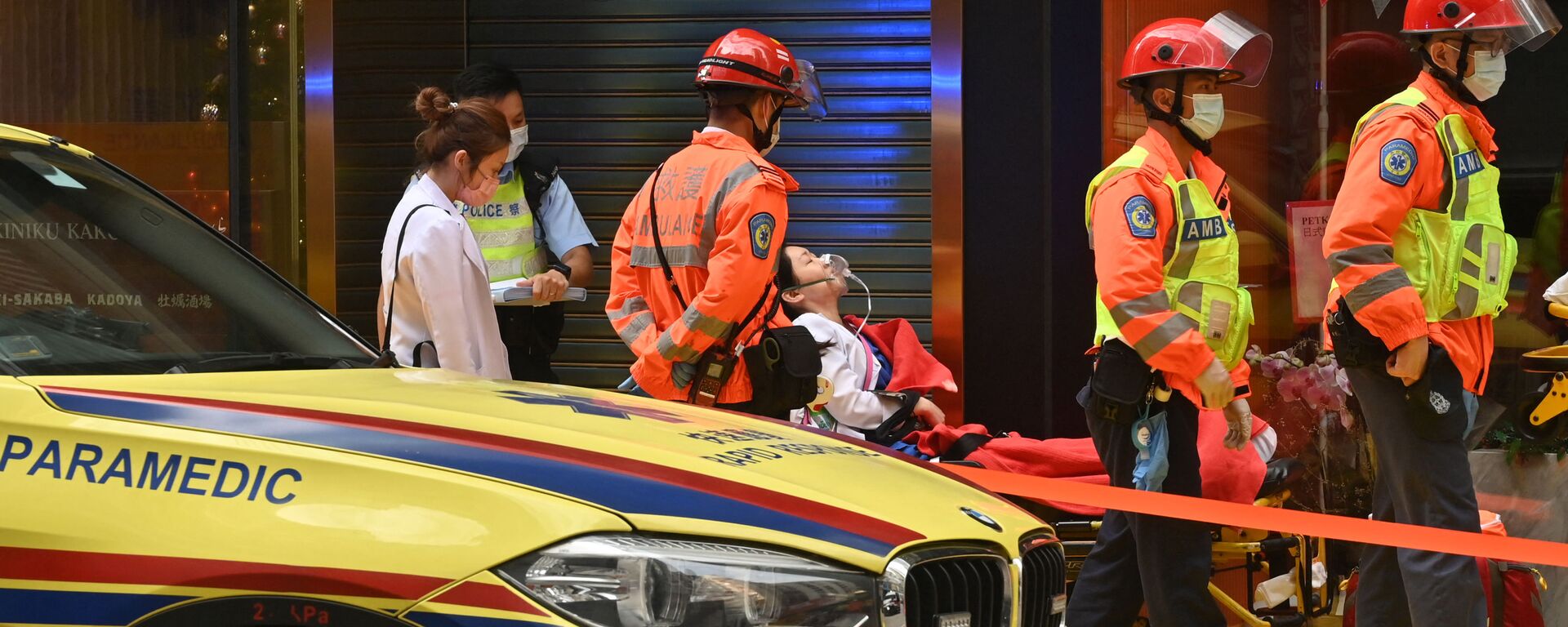 حريق في مركز تجاري في هونغ كونغ، 15 ديسمبر 2021 - سبوتنيك عربي, 1920, 17.12.2021