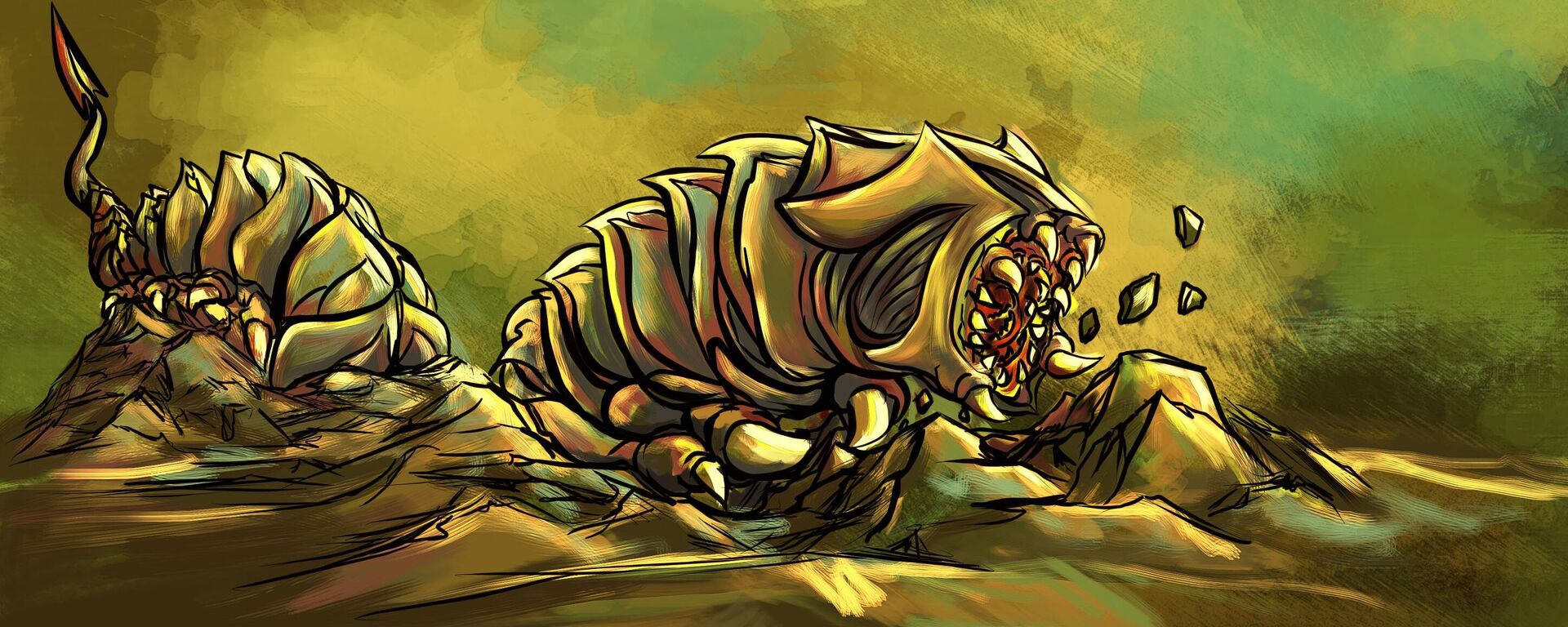 صورة رسومية لدودة أرض خيالية صورة رسومية لدودة أرض خيالية - سبوتنيك عربي, 1920, 17.12.2021