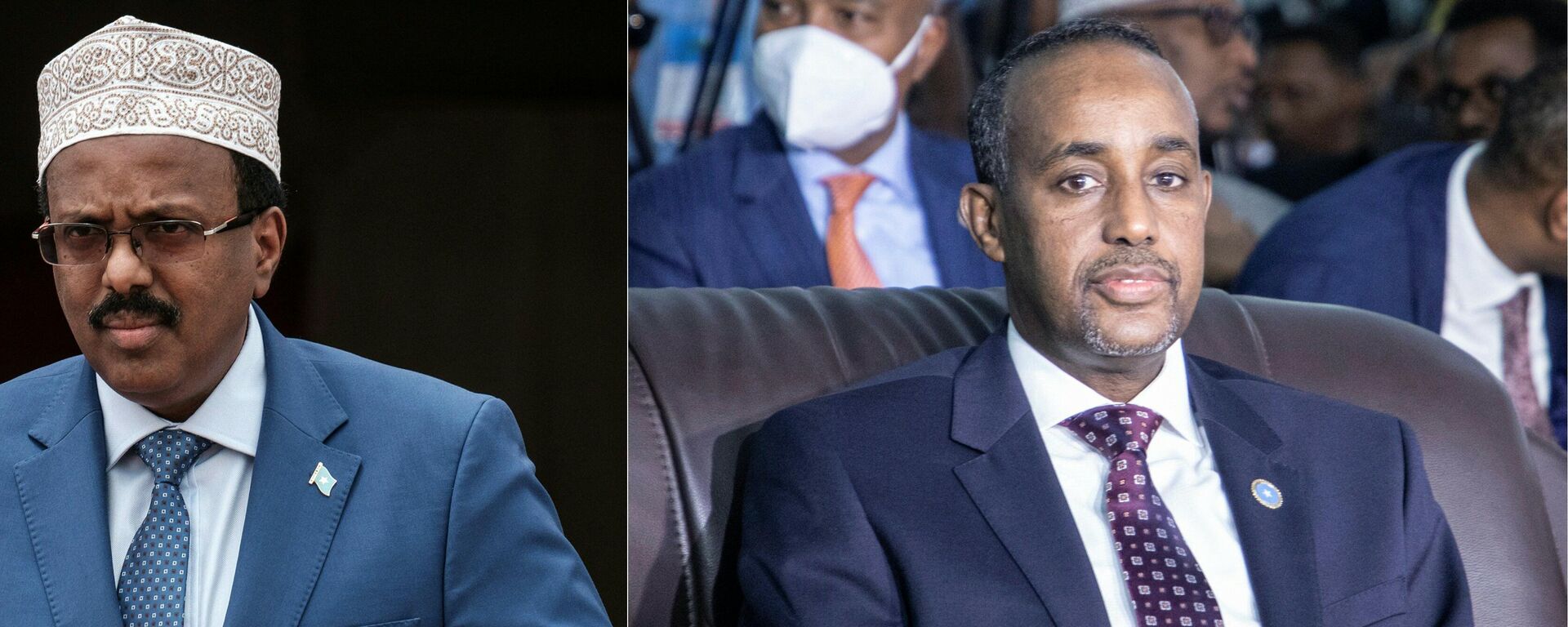 الرئيس الصومالي محمد فرماجو ورئيس الحكومة محمد حسين روبلي  - سبوتنيك عربي, 1920, 14.05.2022