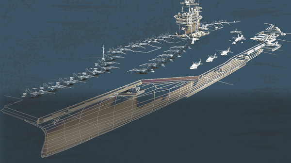 رسم توضيحي لحاملة الطائرات الأمريكية يو إس إس هاري ترومان
 - سبوتنيك عربي