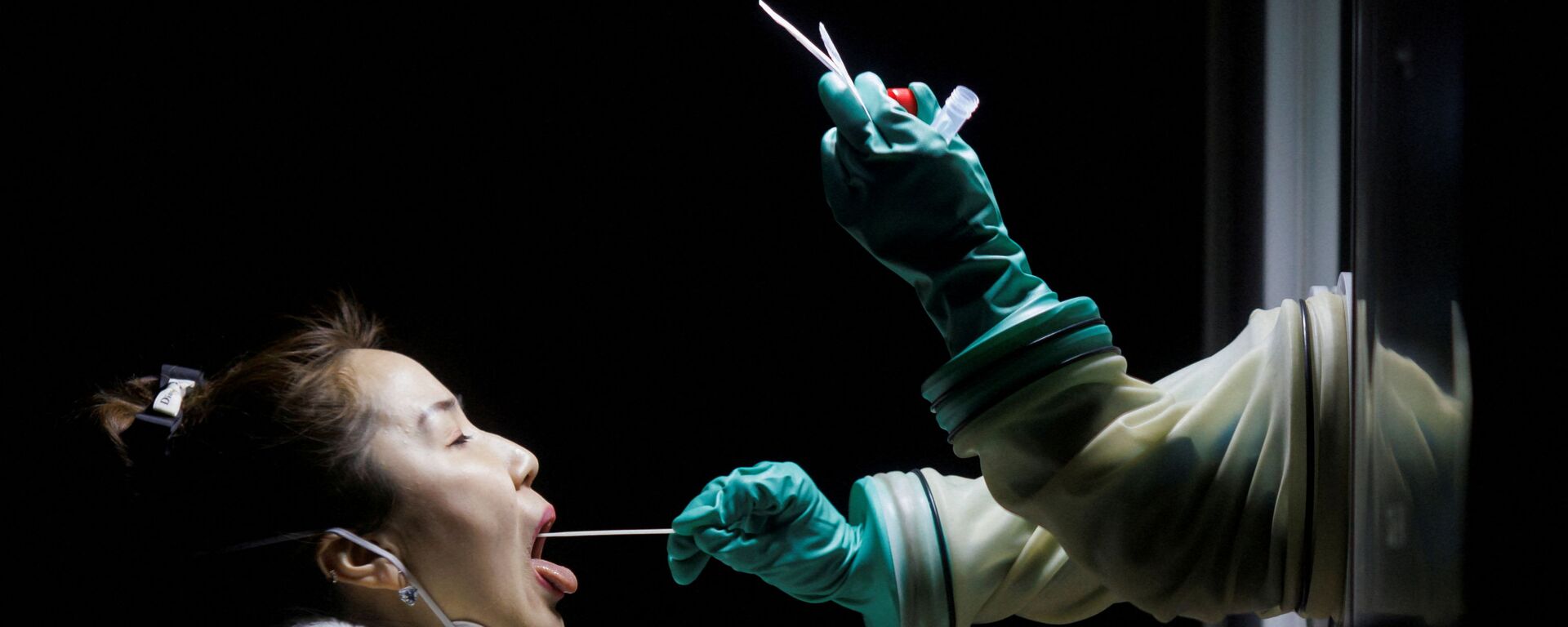 اجراء فحص كورونا إلزامي في بكين قبل بدء أولمبياد بكين 2022، الصين 17 يناير 2022 - سبوتنيك عربي, 1920, 01.02.2022