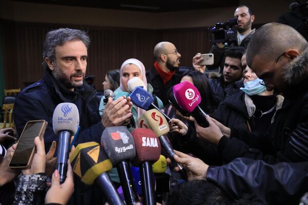 استعدادات الحفل الموسيقي السوري الأوبرالي أنشودة نيكال الأوغاريتية الذي سيقام في إكسبو دبي 2020 - سبوتنيك عربي