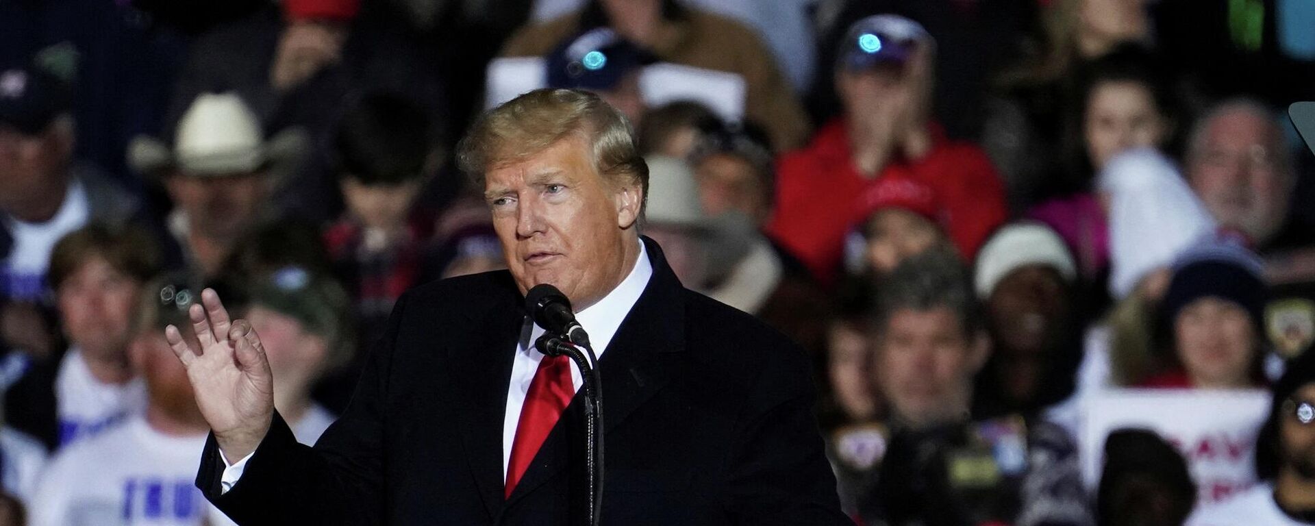 الرئيس الأمريكي السابق، دونالد ترامب، ينظم مسيرة في كونروي بولاية تكساس الأمريكية، 29 يناير/ كانون الثاني 2022 - سبوتنيك عربي, 1920, 19.03.2022