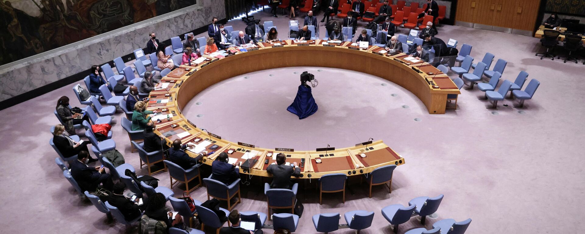 جلسة نقاش مجلس الأمن الدولي حول أزمة أوكرانيا وروسيا، الأمم المتحدة، نيويورك، الولايات المتحدة 31 يناير 2022  - سبوتنيك عربي, 1920, 22.02.2022