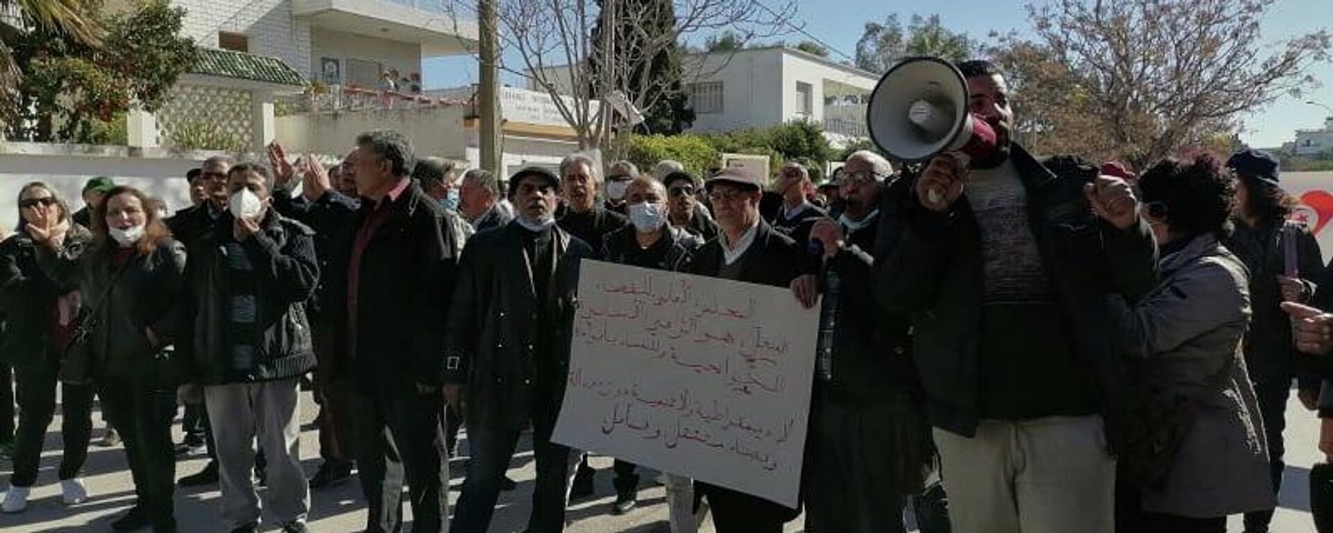 تونس.. هيئة الدفاع عن بلعيد والبراهمي تحتج أمام  مقر المجلس الأعلى للقضاء - سبوتنيك عربي, 1920, 26.04.2022