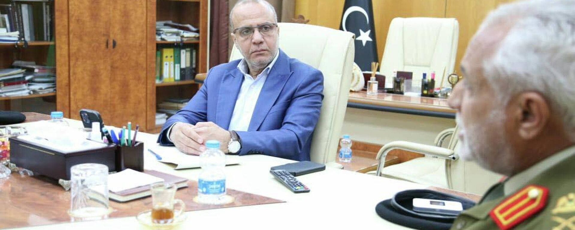 عبد الله اللافي نائب رئيس المجلس الرئاسي الليبي يجتمع بأعضاء اللجنة العسكرية المشتركة 5+5 - سبوتنيك عربي, 1920, 01.01.2025